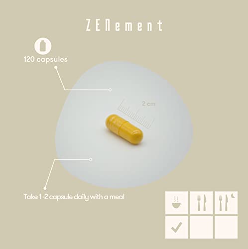 Vegetarian Collagen, from Organic Eggshell Membrane, 120 Capsules | with Glucosamine, Chondroitin, Hyaluronic Acid and Plant Extracts Zenement