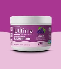 Ultima Replenisher Daily Electrolyte Drink Mix – Grape, 30 Servings – Hydration Powder Ultima Replenisher