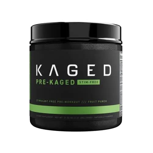 Kaged Stimulant Free Pre Workout Powder | Fruit Punch | Pre-Kaged | Formulated