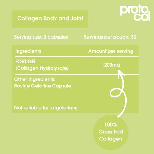 Body and Joint Care Collagen Supplement, Premium Fortigel Bioactive Peptides to Support Proto-Col