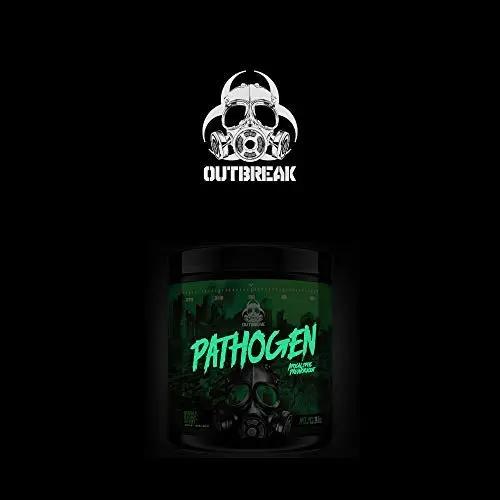 Outbreak Nutrition Pathogen Pre Workout with Beta-Alanine, Energy Boosting Muscle Pumping Preworkout Powder | Double Barrel Berry | 25 Servings, 336g