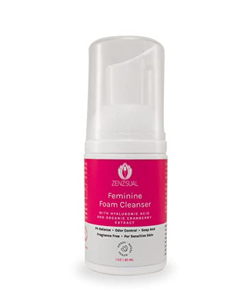 ZENZSUAL Feminine Foam Cleanser with Hyaluronic Acid and Organic Cranberry Extract – PH Balance