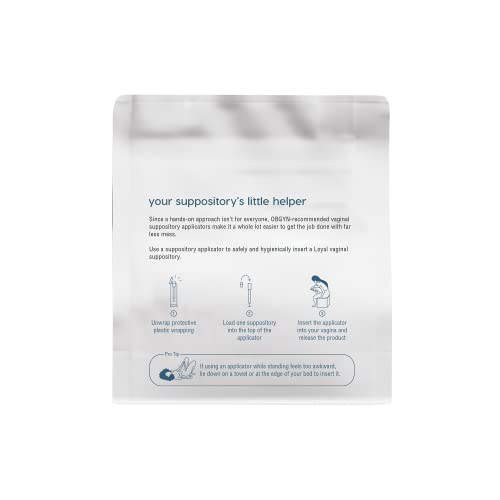 Loyal The Helper Vaginal Suppository Applicators | Efficient | Compact | Comfortable | Fits Most Brands, Pills