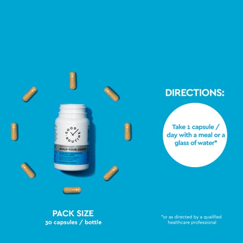Build-Your-Joints (30 Vegetarian Capsules) - Knee Pain, Joint Pain, Pills, Treatment for Joints, Collagen,Repair GOOD ROUTINE