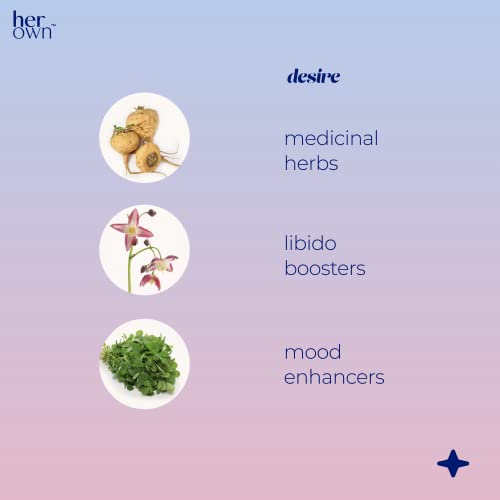 her own Passsion, Supports Libido Boost, Increases Arousal, Intimacy and Mood Support, Balances Hormones her own