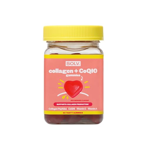 Collagen Peptides CoQ10 Vitamin Gummies. Vitamins A C Supplement, Biotin. Supports Collegen