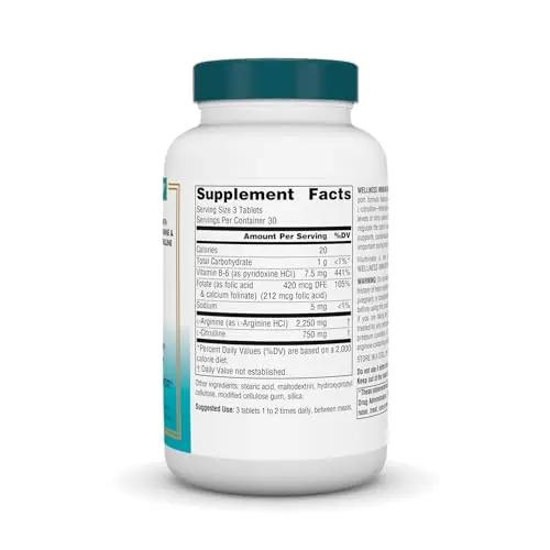 Source Naturals Wellness Immunitric, Nitric Oxide Builder for Immune System Support* - 90 Tablets