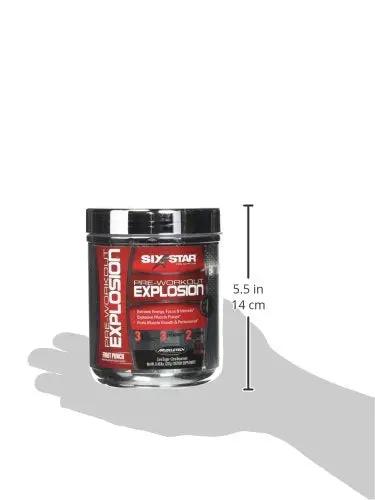 Six Star Pre-Workout Explosion, Fruit Punch, 0.45 Pound