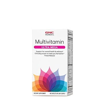 GNC Women's Ultra Mega Multivitamin | Supports Overall Health and Wellness in Women