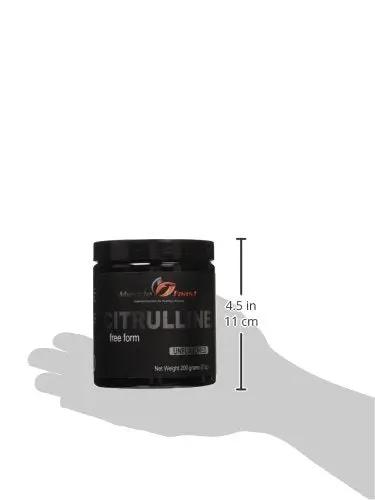 Muscle Feast Premium Vegan L-Citrulline Powder, Enhance Muscle Pumps, Improve Muscle Vascularity, Nitric Oxide Booster, Citrulline, Unflavored, 200 Grams
