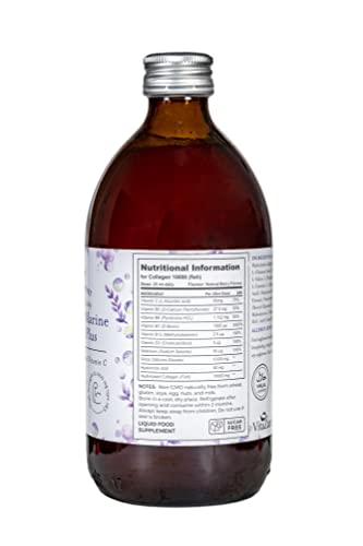 Diamond Elixir Marine Liquid Collagen Type 1 & 3 Hydrolysed Collagen Peptides 10000mg VitaZam