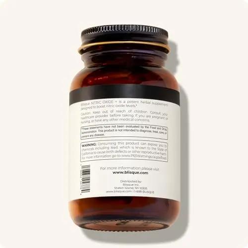 Blisque – Natural Nitric Oxide Booster Supplement for Blood Flow Support and Circulation Blisque