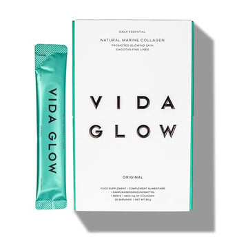 Vida Glow - Natural Hydrolysed Marine Collagen Sachets | Promotes Glowing Skin + Smooths Fine Lines