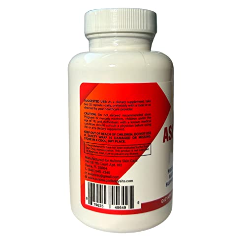 Aulona Care Ashwagandha with Black Pepper 1300mg for Healthy Adrenaline, Stress Relief Aulona Care