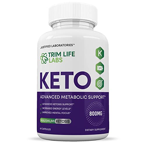 (2 Pack) Trim Life Labs Keto Pills Includes Apple Cider Vinegar Patented goBHB Justified Laboratories