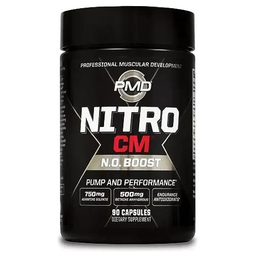 PMD Sports Nitro cm - Nitric Oxide with Agmatine Pre Workout Supplement - Muscle