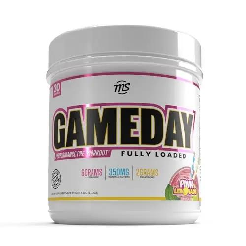 Man Sports Game Day Pre-Workout Supplement - Taurine - Creatine HCL - 30 Servings