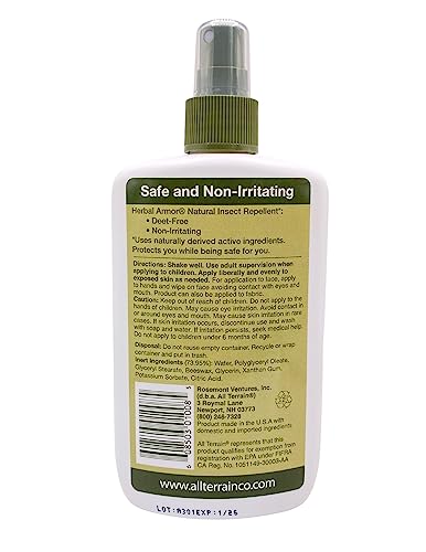 All Terrain Herbal Armor Natural Insect Repellent, DEET-FREE Pump Spray All Terrain