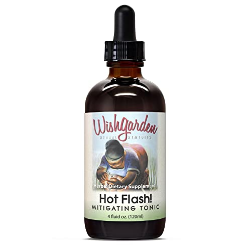 WishGarden Herbs Hot Flash Mitigating Tonic - Natural Herbal Hot Flash Relief & Night Sweats Supplement
