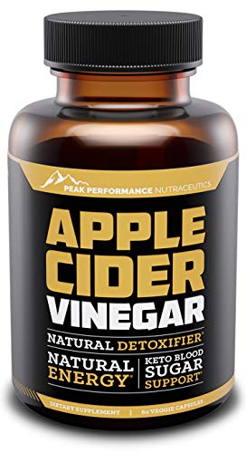 Peak Performance Nutraceutics Apple Cider Vinegar Capsules, Made from 100% Natural