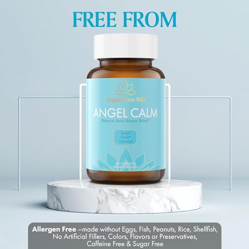 Angel Calm Stress Relief Supplement for Women & Men and Meno-Pro Menopause Probiotics Angel Pure MD