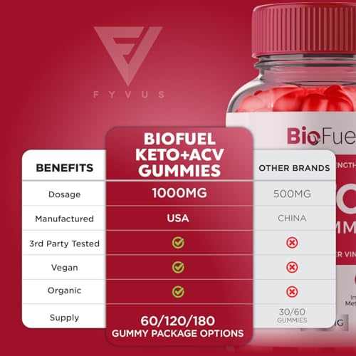 (2 Pack) Biofuel Keto ACV Gummies, Biofuel Keto ACV Gummies Advanced Weight Loss