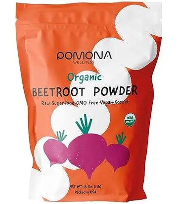 Pomona Wellness Organic Beetroot Powder, Superfood, Raw, Vegan & Non-GMO