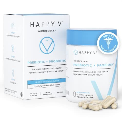 Happy v Dr. Formulated Vaginal Probiotics for Women, Clinically Proven Womens Probiotic