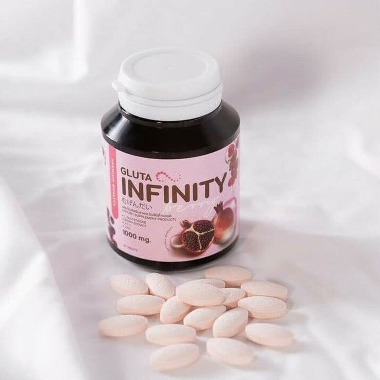 Gluta Infiniy 1000mg L-Glutathione Supplement Tripeptide Fish Collagen L-Glutamine Ascorbic Alizée Spa