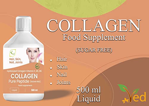 Liquid Collagen Peptides Supplement, Faster Absorption Dietary Hydrolyzed Drink Ved