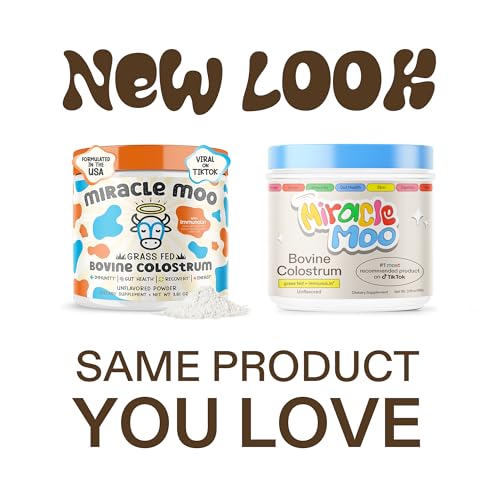 Colostrum Supplement for Gut Health, Hair Growth, Beauty and Immune Support Miracle Moo