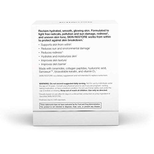 SeroVital Skin Restore, Healthy Skin Supplement with Ceramides and Hyaluronic Acid Serovital