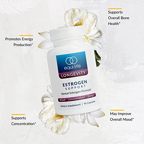 Equilife - Estrogen Support, Herbal Hormone Supplement, Helps Promote Natural Energy, Improved Mood
