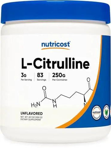 Nutricost Pure L-Citrulline (Base) Powder 250 Grams