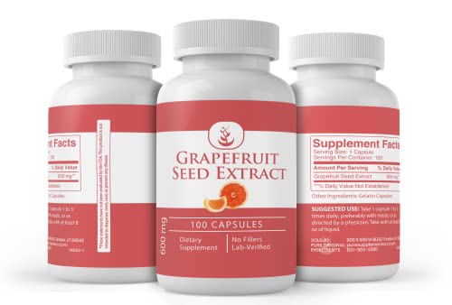 Pure Original Ingredients Grapefruit Seed Extract (100 Capsules) Always Pure, No Additives Pure Organic Ingredients