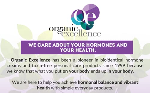 Organic Excellence Feminine Balance Therapy - USP Bio-Identical Progesterone Cream - 2 oz