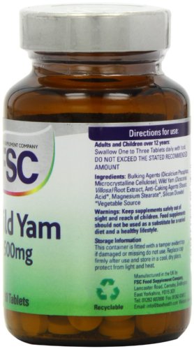 FSC 500mg Wild Yam - Pack of 90 Tablets FSC