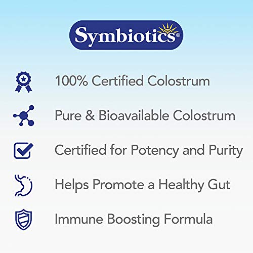 Symbiotics Colostrum 120ct Chewables Plus - Immunity Support for Adult & Kids Symbiotics