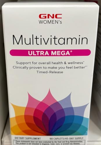 GNC Women's Ultra Mega Multivitamin | Supports Overall Health and Wellness in Women GNC