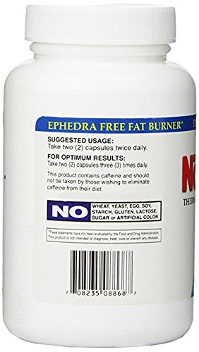 Absolute Nutrition Thermogenic Fat Burners, Nophedra Capsules, 80 Count Bottle