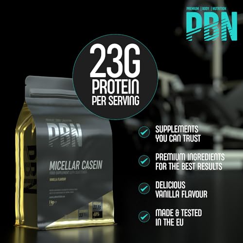 PBN - Premium Body Nutrition Micellar Casein Vanilla 1kg Pouch Premium Body Nutrition
