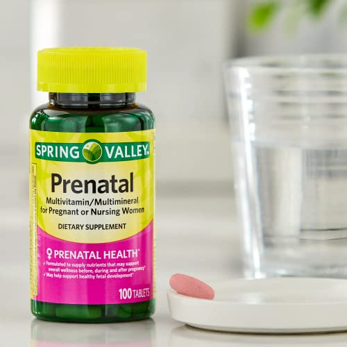 Spring Valley Prenatal Vitamins-Multivitamin Multimineral for Pregnant and Nursing Women