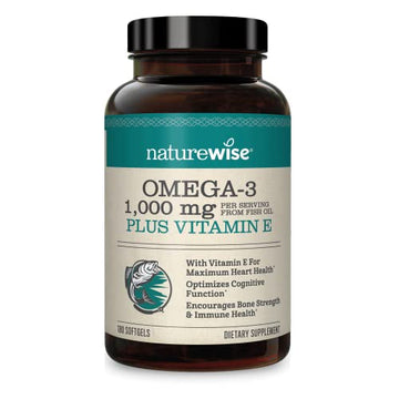 NatureWise High-Potency 1000mg Omega 3 with 600mg EPA, 400mg DHA, & Vitamin E