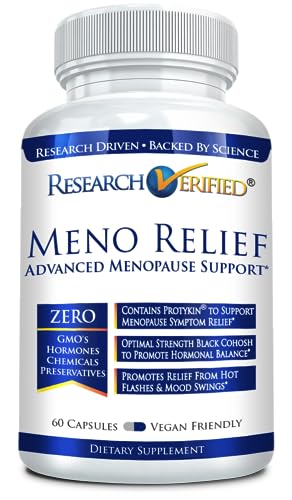 Research Verified Meno Relief Day - Hormonal Balance for Hot Flashes and Menopause Support - 1 Bottle