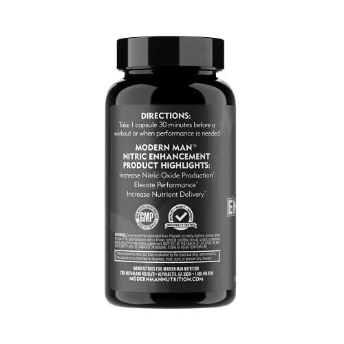 Nitric Oxide Enhancement by Modern Man – Pump Enhancing Alpha Male Booster for Men Modern Man Products