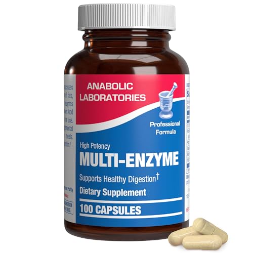 Anabolic Laboratories Multi Enzyme Nutritional Supplements - 100 Capsules of Digestive