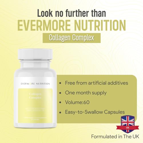 EVERMORE NUTRITION Grass Fed Collagen Complex with Hyaluronic Acid, Vitamin C and Active Peptides EVERMORE NUTRITION