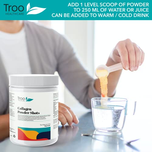 Hydrolysed Marine Collagen Peptides Powder Enhanced with Essential Vitamins 300g Troo Health Care