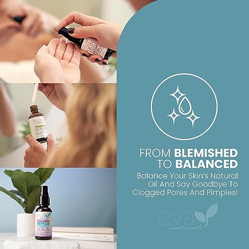 Eva Naturals Anti-Aging Serum Bundle - Vitamin C Serum, Hyaluronic Acid Serum