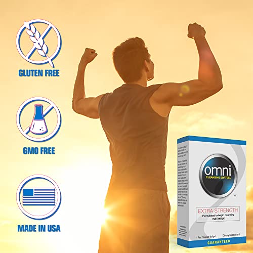 Wellgenix Omni Herbal Detox Cleanse Softgel: Fast Acting Body Detox, Quick Flush Toxin Removal